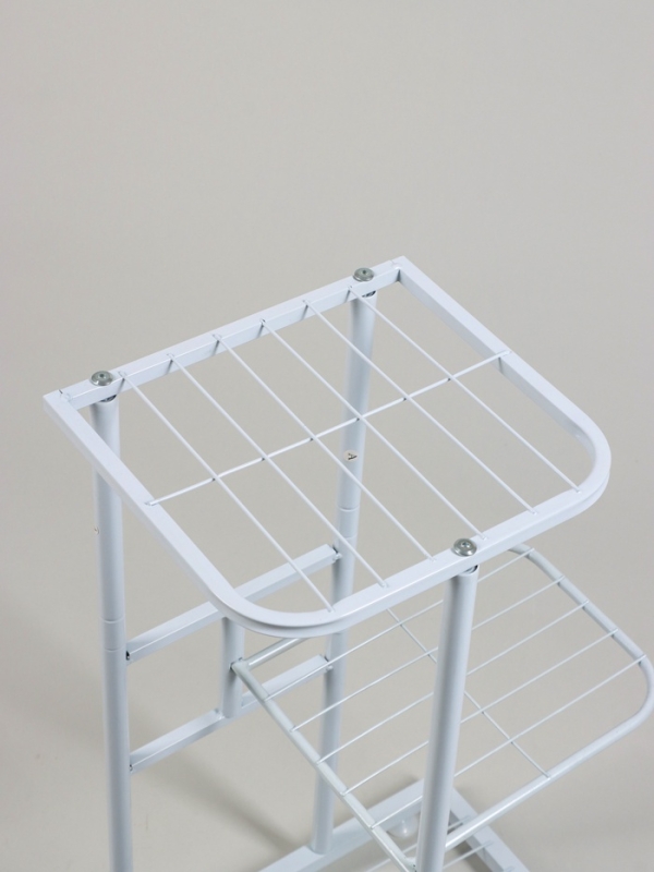 Подставка для цветов Greengo, 3 полки, 43 × 22 × 57 см, напольная, металл, белая Подставка для цветов Greengo, 3 полки, 43 × 22 × 57 см, напольная, металл, белая