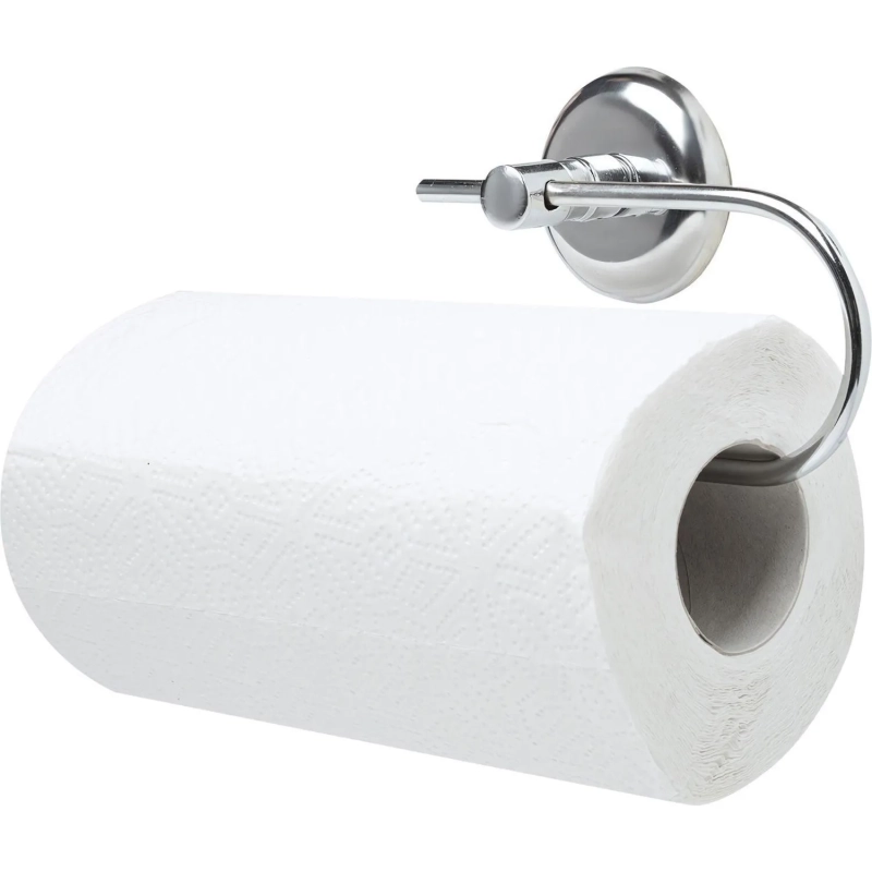 Держатель для полотенец бытовых металл хромированный  без крышки