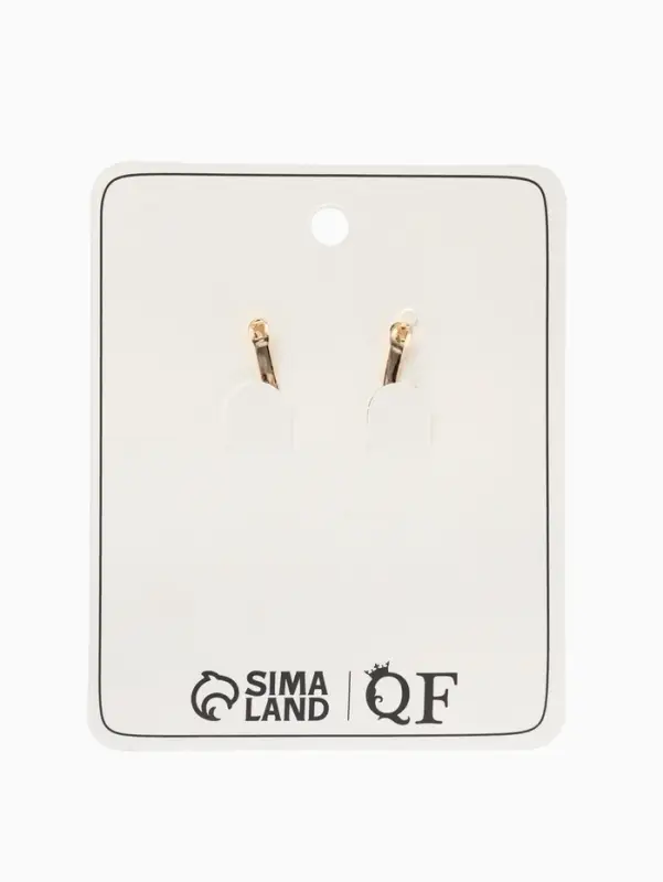 Серьги с жемчугом &laquo;Грейс&raquo;, вытянутый овал, серые в золоте