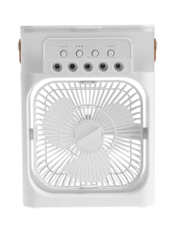 Вентилятор настольный с увлажнителем LOF-06, портативный, 3 скорости, питание USB, белый