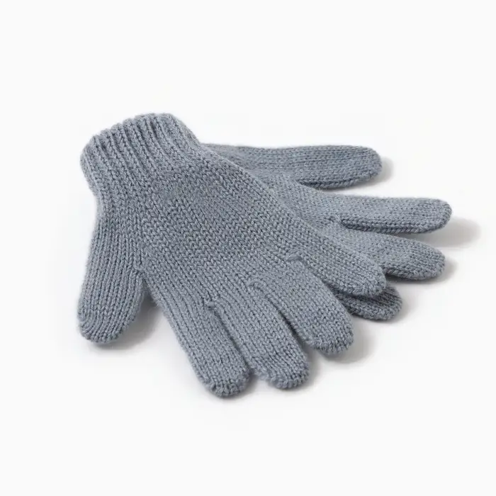 Перчатки для девочки, серые, размер 16 Перчатки для девочки, серые, размер 16