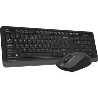 Набор клавиатура+мышь A4Tech Fstyler (FG1012 BLACK) клав:черн/сер мышь:черн