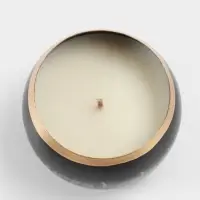 Свеча в чаше Yoga heal the soul, 200 г, 8.5&times;7 см, соевый воск, чёрная