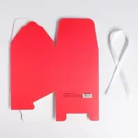 Коробка подарочная складная, упаковка, «Красная», 12 х 12 х 12 см