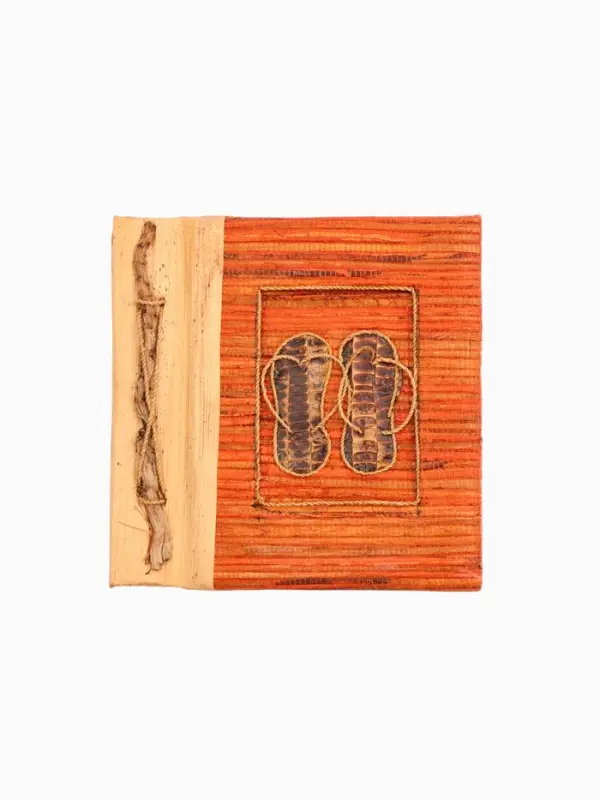 Фотоальбом &laquo;Шлепанцы&raquo;, 10 листов, 19&times;19&times;2 см, оранжевый