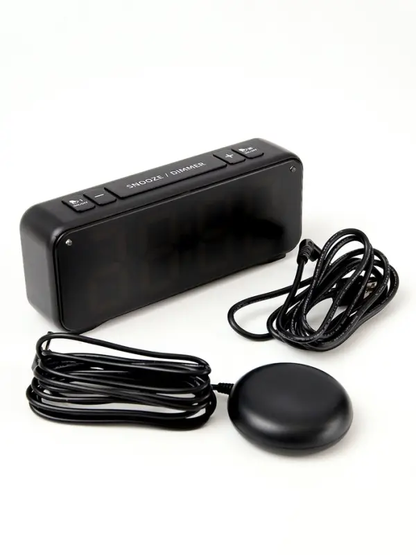 Часы электронные настольные, будильник, вибрация, от USB, от батареек 2&times;АА