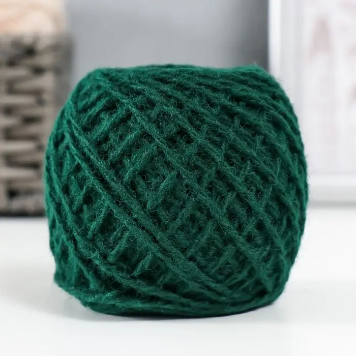 Пряжа для вязания спицами, крючком «Карачаевская», моток, 100% акрил, 100 м/40±5 г, (бутылочный)