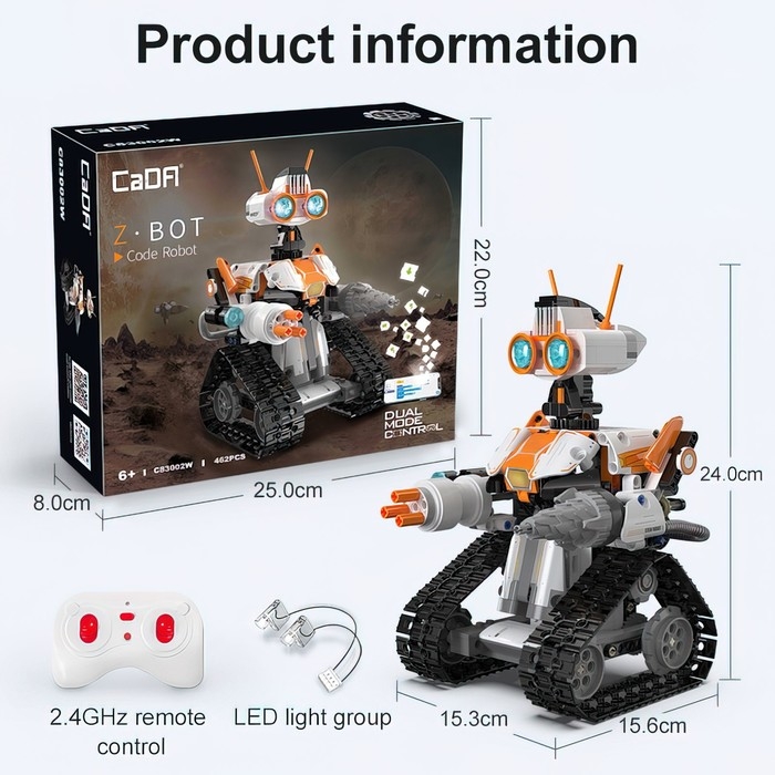 Конструктор радиоуправляемый «Робот», 462 детали Конструктор радиоуправляемый «Робот», 462 детали