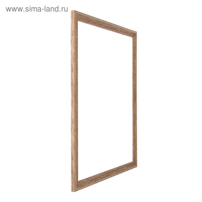 Рама для картин (зеркал) 40 х 50 х 2,6 см, пластиковая, Calligrata 6429, цвет дерево с золотом Рама для картин (зеркал) 40 х 50 х 2,6 см, пластиковая, Calligrata 6429, цвет дерево с золотом
