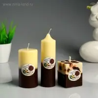 Набор свечей ароматических "Ваниль- кофе" 3 шт