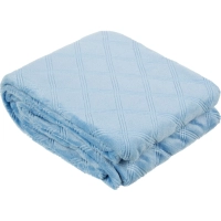 Плед микрофибра Luscan, фактура синий 150x200