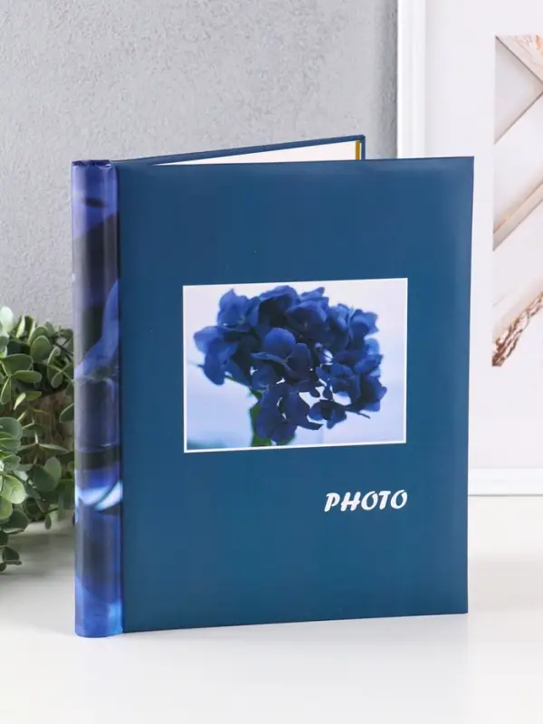 Фотоальбом 10 магнитных листов "Цветы"  23X28см, пер-т внутр.спираль