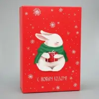 Коробка подарочная новогодняя складная «Заяц», 16 х 23 х 7.5 см Коробка подарочная новогодняя складная «Заяц», 16 х 23 х 7.5 см