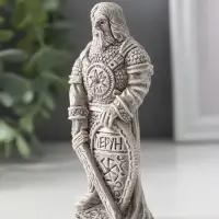 Фигура славянский Бог "Перун" 11х5х4 см, серый