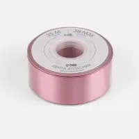 Лента атласная TEIRA, двухсторонняя, 38 мм, 25&plusmn;1 м, тёмно-розовая №165