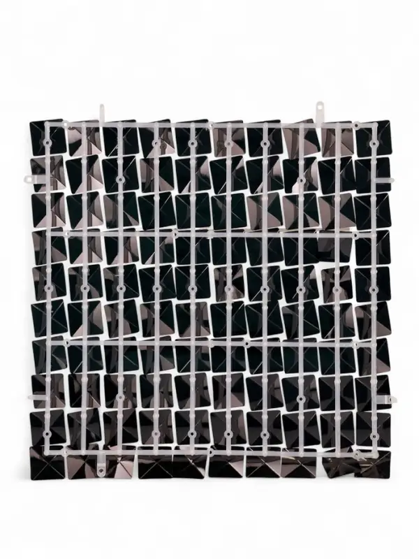 Панель с пайетками для фотозоны 30*30 см чёрная Панель с пайетками для фотозоны 30*30 см чёрная