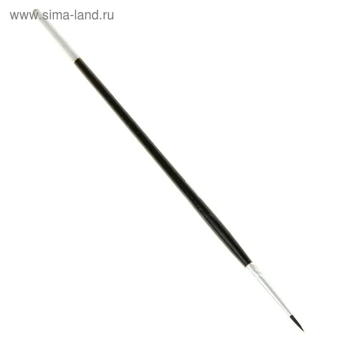 Кисть белка круглая №1, с защитным пластиковым колпачком