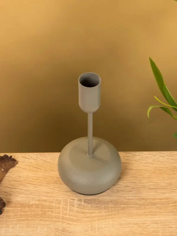 Подсвечник на 1 свечу текстурный  Подсвечник на 1 свечу текстурный "Графит" 8х8х15,5 см