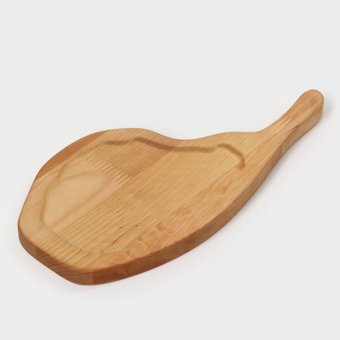 Доска для подачи «Стэйкхаус», 30×15×1,8 см, массив берёзы, цвет натуральный Доска для подачи «Стэйкхаус», 30×15×1,8 см, массив берёзы, цвет натуральный