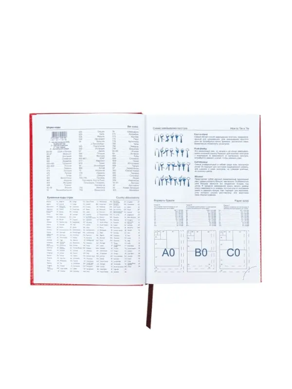 Ежедневник недатир А5 160л Небраска красный