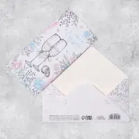 Конверт для денег «С днем свадьбы», фактурная бумага ВХИ, 16.5×8 см