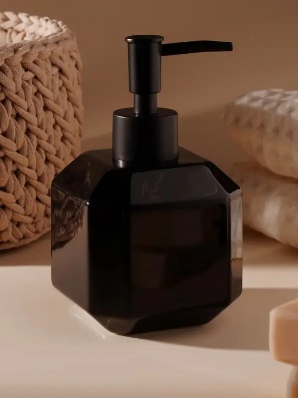 Дозатор для мыла SL Home &laquo;Артемида&raquo;, 380 мл, чёрный