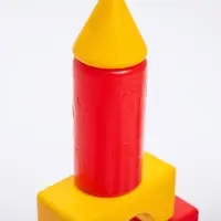 Кубики детские, пластиковые, цветные, 60 штук, 6&times;6 см