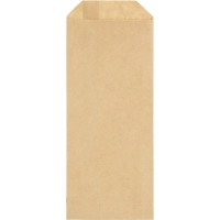 Пакет бумажный  80x20х220, 70 гр/м2, крафт, коричневый, 500 шт/уп