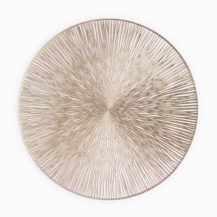 Салфетка сервировочная Доляна цв.золото, d 38 см Салфетка сервировочная Доляна цв.золото, d 38 см