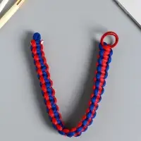 Брелок на карабине "Паракорд" шнур 0,5 см красно-синий 14,5х1,8х0,8 см Брелок на карабине "Паракорд" шнур 0,5 см красно-синий 14,5х1,8х0,8 см