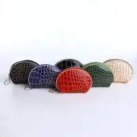 Кошелёк-монетница на молнии, 12&times;3.5&times;8.5 см, с тиснением, МИКС