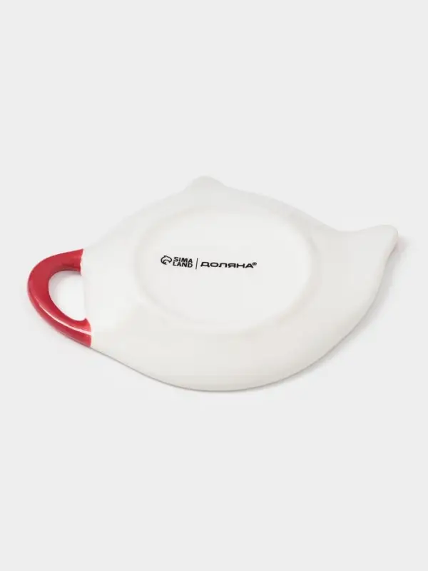 Подставка под чайный пакетик Доляна «Новогоднее настроение», 12×9.4×1.7 см, доломит, белая Подставка под чайный пакетик Доляна «Новогоднее настроение», 12×9.4×1.7 см, доломит, белая