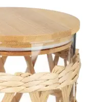 VETTA ЭКО Жгут Банка для хранения 1100мл, 16х11см, стекло, бамбук