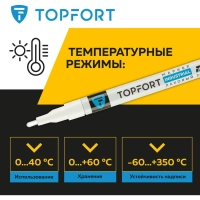 Маркер лаковый Topfort Industrial 2 мм белый