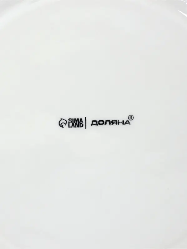 Набор тарелок 4 шт 25х25х2см с утолщенным краем "White Label" 1277452