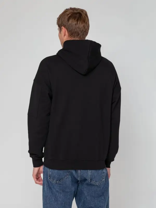 Худи унисекс Hand Some, черное, размер XS/S Худи унисекс Hand Some, черное, размер XS/S