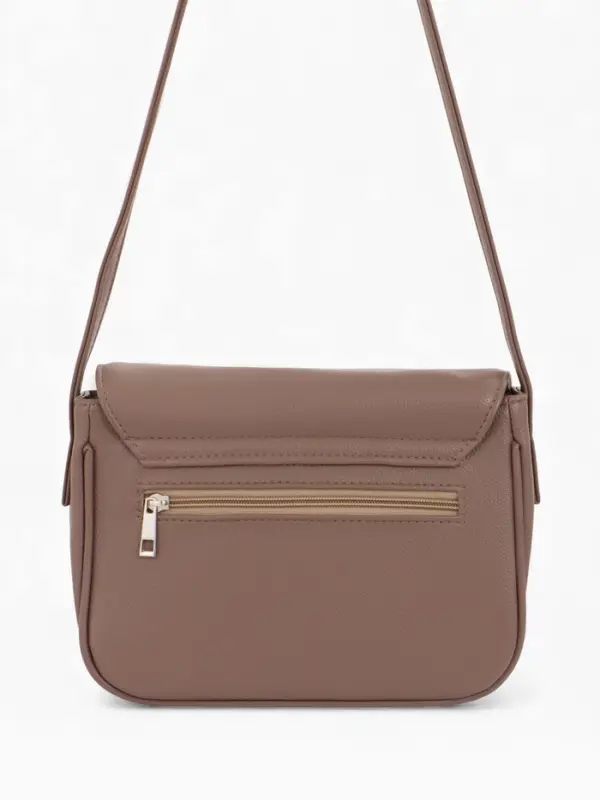 Сумка женская мессенджер TEXTURA на магните, 25&times;7.5&times;19 см, бежевая