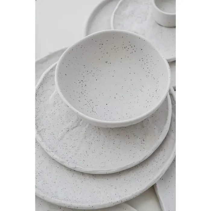 Блюдо для подачи Magistro Slate, d=21 см, фарфор, белое