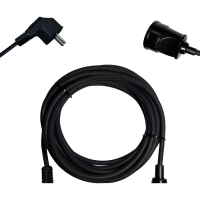 Удлинитель PROGIX PG117 1р/5м/1,5кВт/6А заземление, черный, ПВС 3х0.75