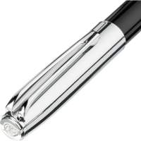 Ручка шариковая NAPOLI 1.0мм,син, корп.черн-сереб/фут.черн, 20-0383-03/09