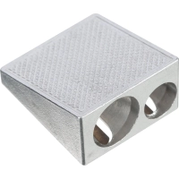 Точилка металлическая клиновидная, два отверстия