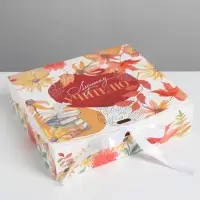 Коробка подарочная складная, упаковка, «Учителю», 20 х 18 х 5 см