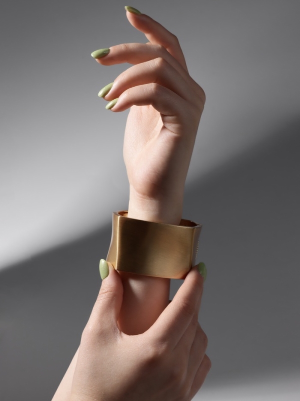 Браслет металл «Манжета» квадратный, цвет золото Браслет металл «Манжета» квадратный, цвет золото