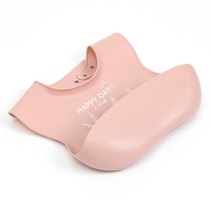 Нагрудник для кормления детский, силиконовый, Mum&baby, 23х4х29, пыльная роза Нагрудник для кормления детский, силиконовый, Mum&baby, 23х4х29, пыльная роза