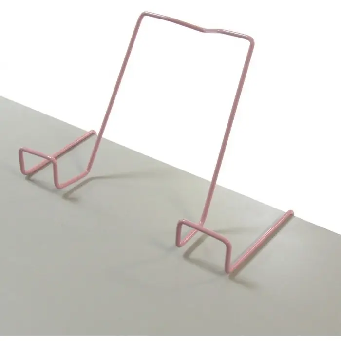 Подставка для книг, металлическая, для парт толщиной до 20 мм, розовая Подставка для книг, металлическая, для парт толщиной до 20 мм, розовая