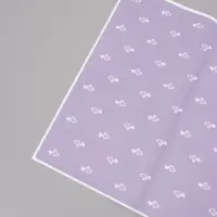 Пленка для цветов, "Двойные сердца", нежная сирень, 57х57 см