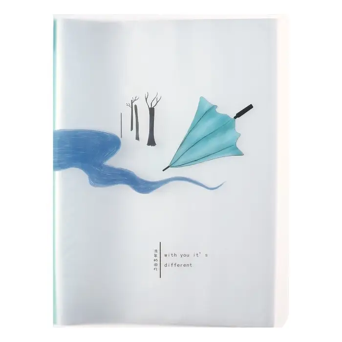 Папка формат А4, с 40 прозрачными файлами &laquo;Река&raquo;, МИКС