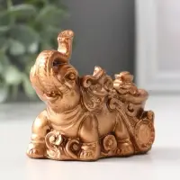 Фигура «Слоник с мешком денег», 6.5×4×8.5 см, бронза