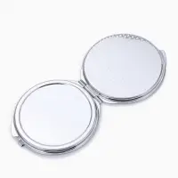 Зеркало складное, d=6 см, серебристое МИКС