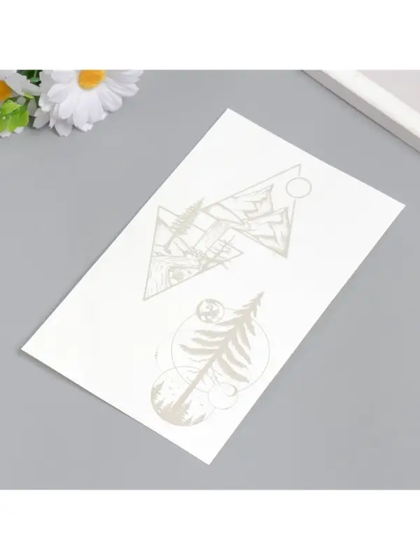 Переводная тату на тело «Природа», 18×11 см